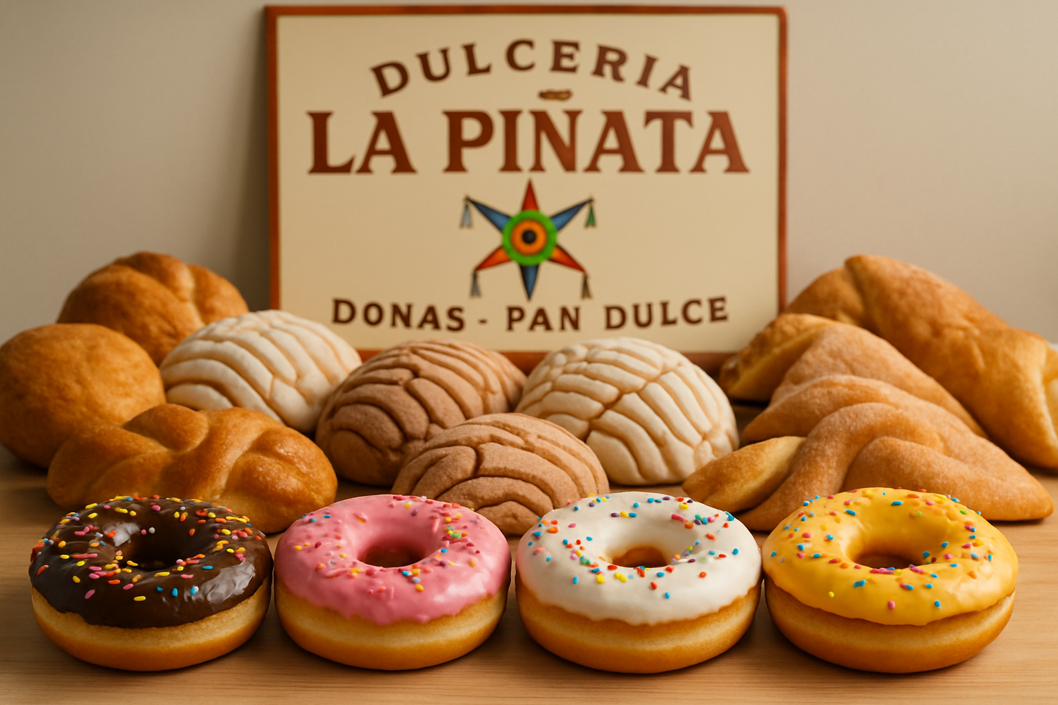 Conchas de pan dulce mexicano con costra de azúcar